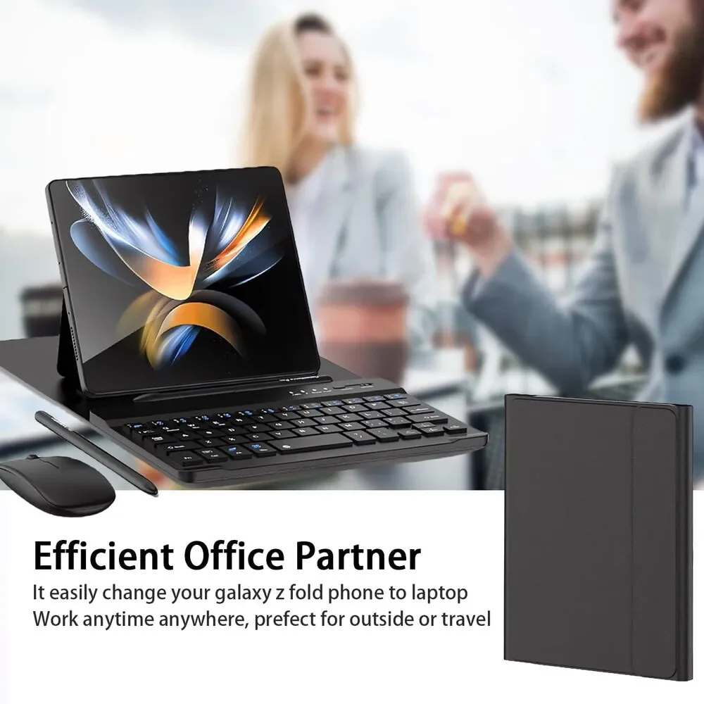4-in-1 Wireless Keyboard Case for Galaxy Z Fold 8 Ultra/Z Fold8 Wide/7/6/5